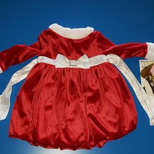 Nwt Jenny & Me Dress baby girls 12 months Santa